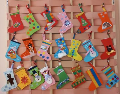 Предколедните награди продължават... Конкурс “ Моето коледно чорапче” - ДГ №1 - Димитровград